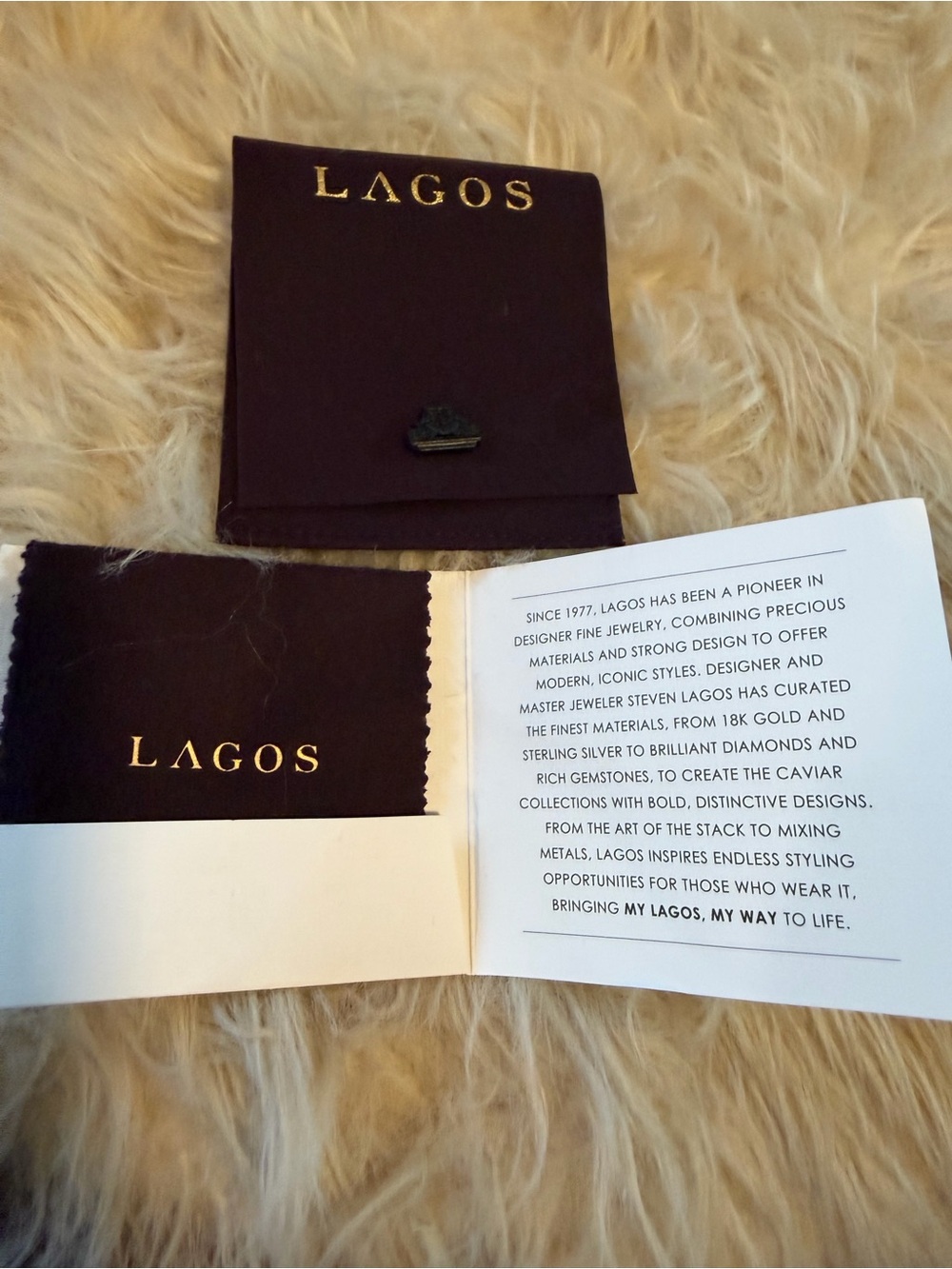 LAGOS Jewelry Pouch with Polishing Cloth - 2 packs
